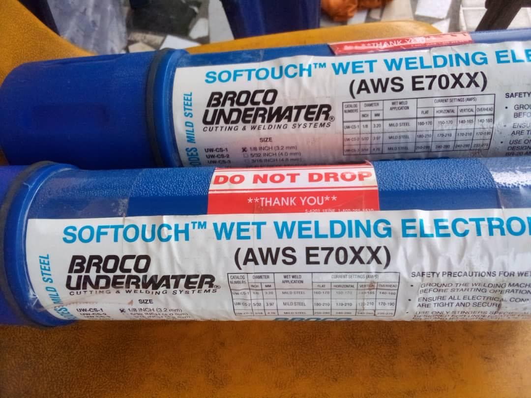 Under water welding electrodes